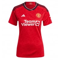 Camiseta Manchester United Marcus Rashford #10 Primera Equipación Replica 2023-24 para mujer mangas cortas